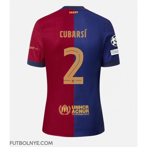 Camiseta Barcelona Pau Cubarsi #2 Primera Equipación 2024-25 manga corta